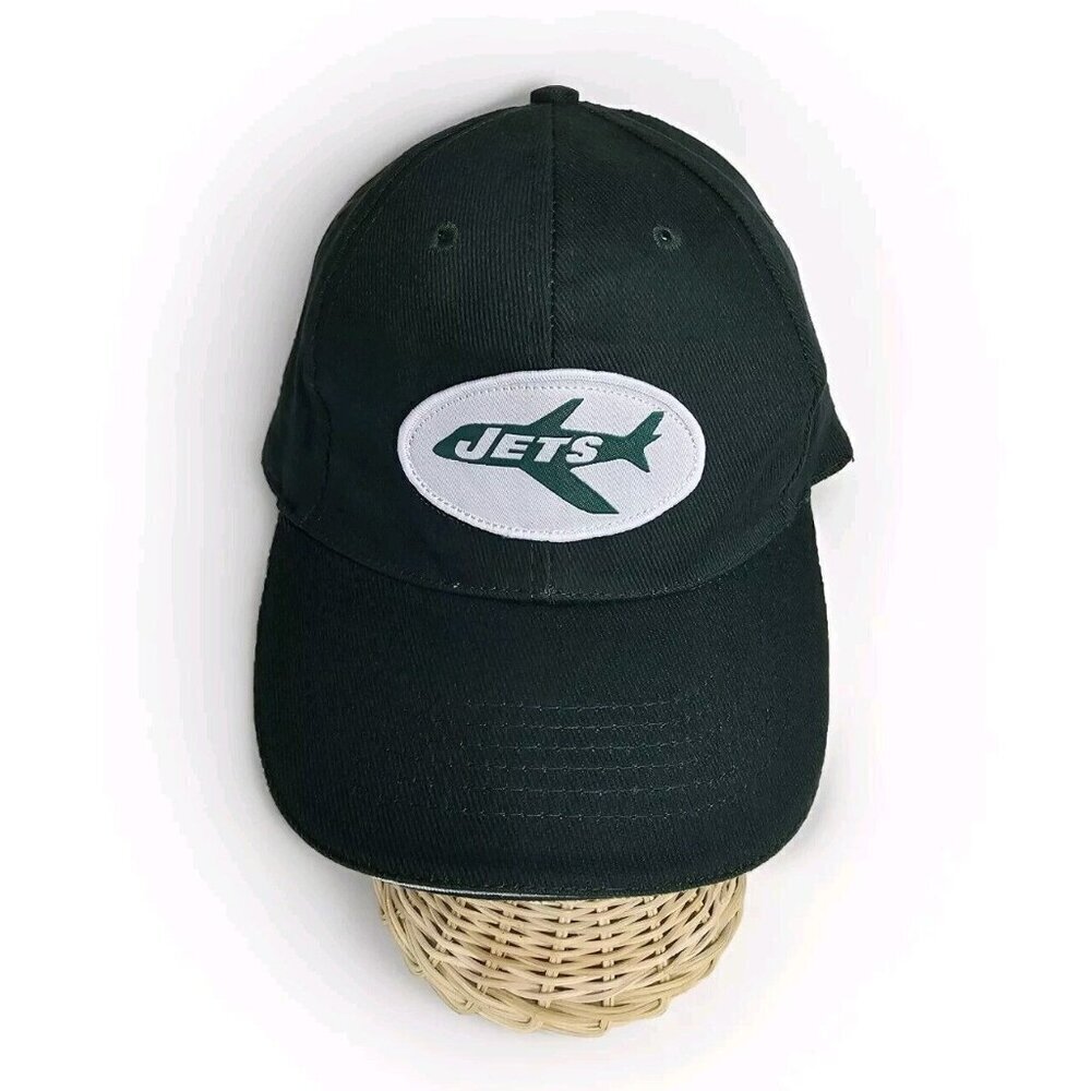 NFL New York Jets Budweiser Baseball Cap Adult Fitted Green Hat Logo‎ Retro 60's
